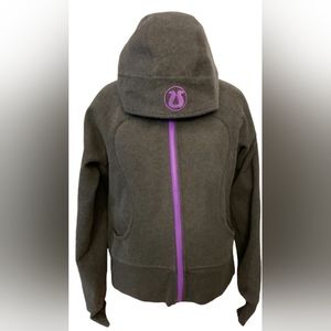 Size 12 black & purple scuba hoodie